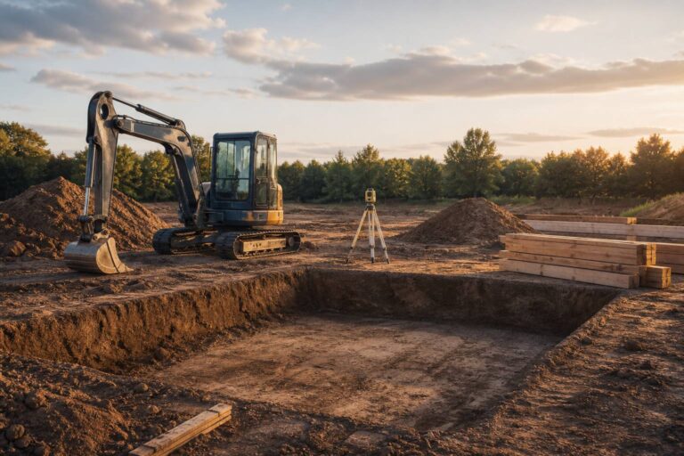 Piscine bois enterrée : le surcoût du terrassement expliqué