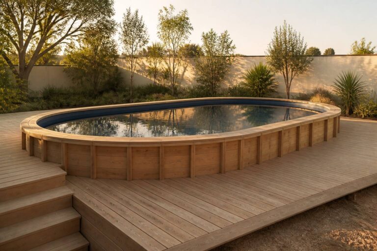 Comment choisir la piscine semi-enterrée idéale : bois, acier ou coque ?
