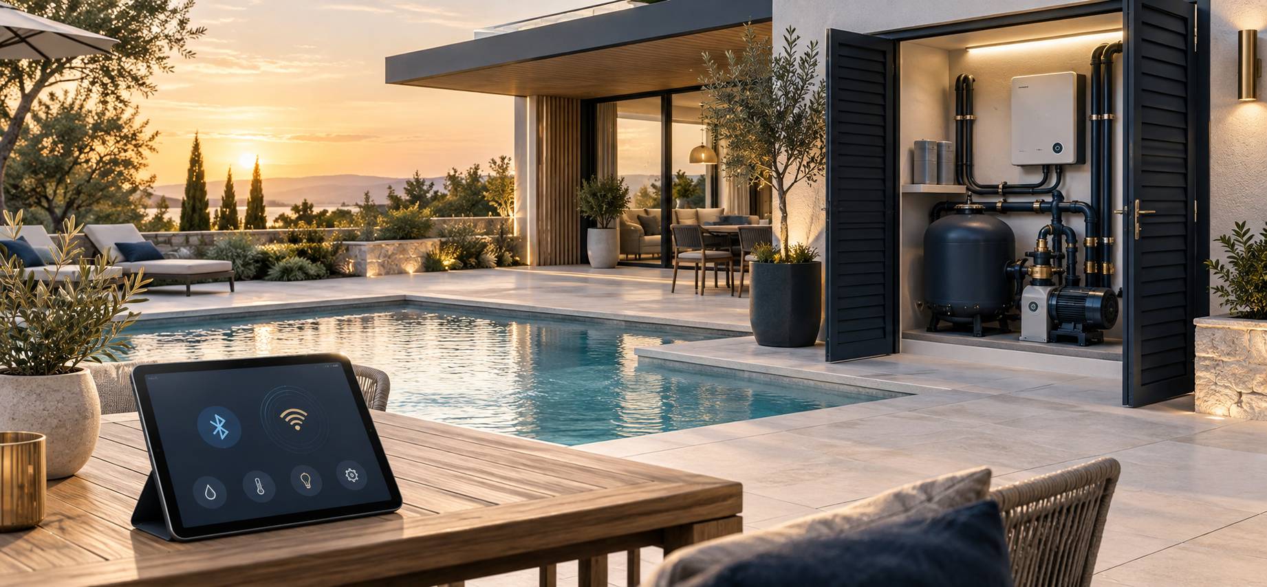 Illustration éditoriale du sujet : Découvrez la connectivité Bluetooth et Wi-Fi intégrée aux équipements Klereo